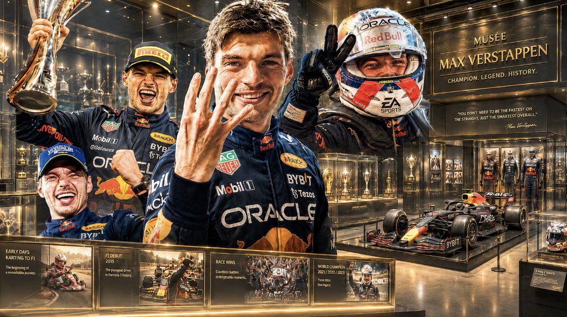 Max Verstappen pensa a un museo per raccontare la sua carriera