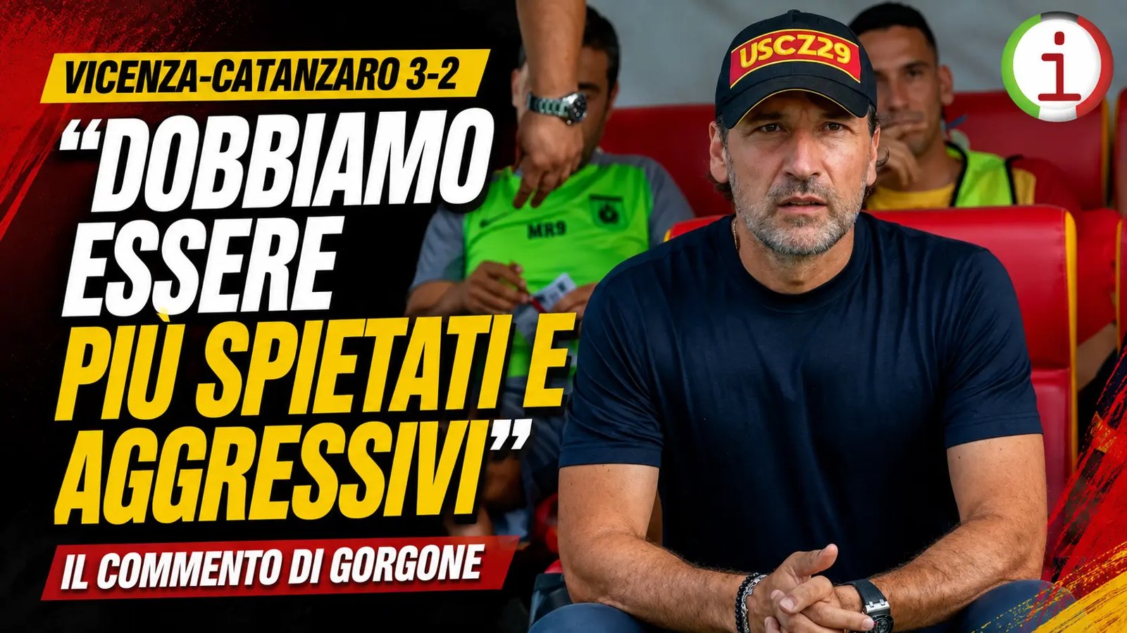 Catanzaro sconfitto 3-2 dal Vicenza, Gorgone: «Dobbiamo essere più aggressivi»