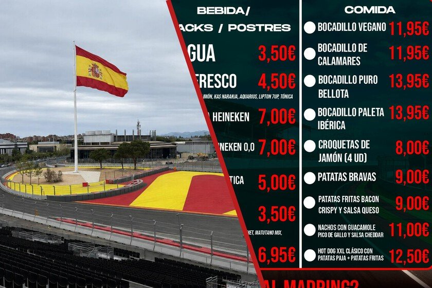 Proibizione di alimenti e bevande al GP di Madrid: Facua denuncia abuso di potere
