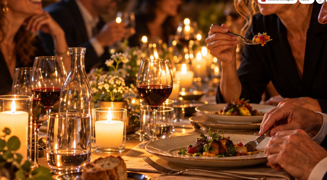 La “Cena al Buio” a Pereto: un’esperienza sensoriale per riscoprire gusto e convivialità