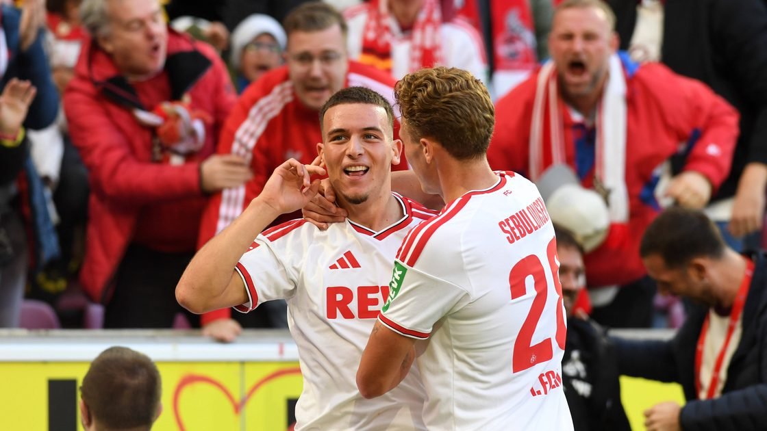 Saïd El Mala espone la sua gioia dopo la vittoria di Cologne nel derby del Reno