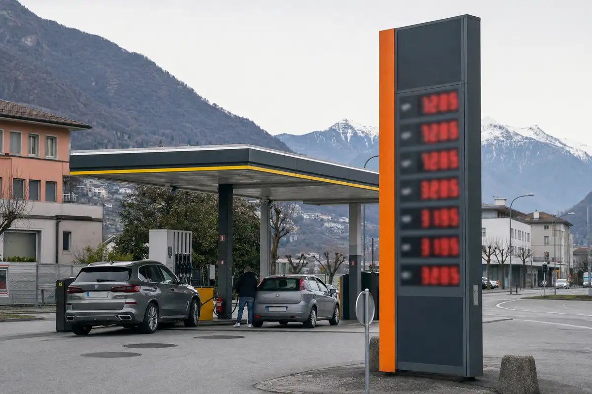 Nuova pompa low cost in Svizzera spinge a ribasso i prezzi della benzina nel Bellinzonese